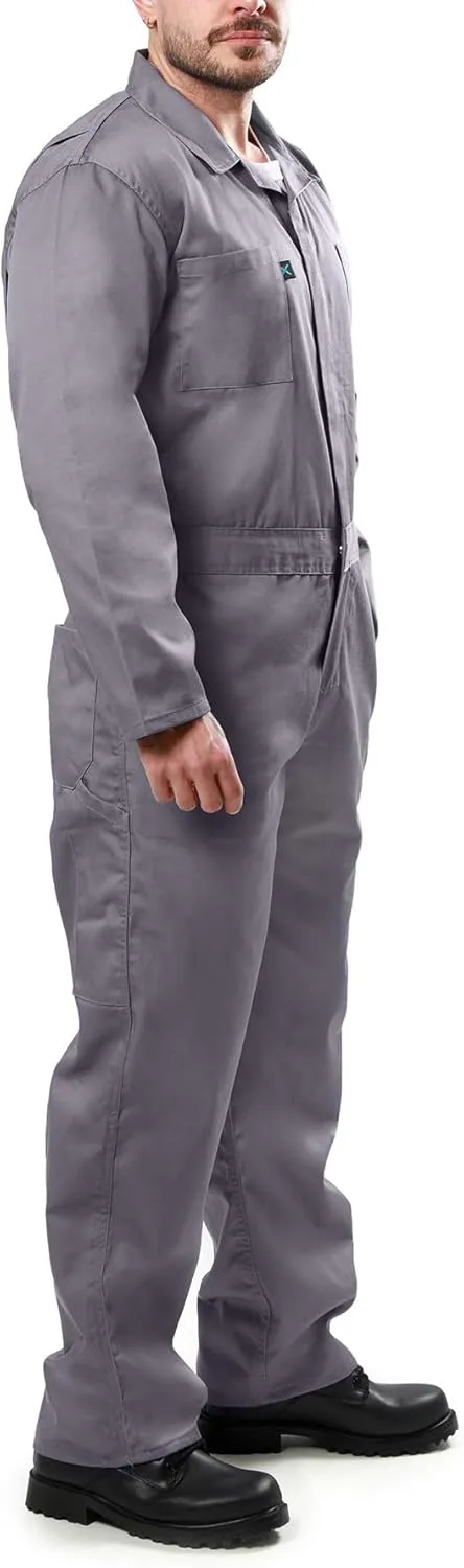 Kolossus Coveralls for Men Long Sleeve Cotton Blend Work Jumpsuit