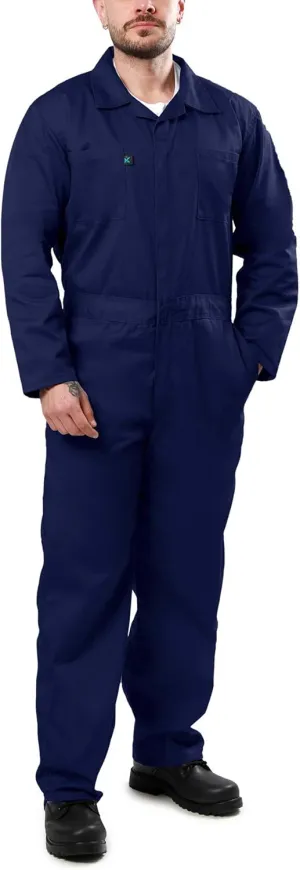 Kolossus Coveralls for Men Long Sleeve Cotton Blend Work Jumpsuit