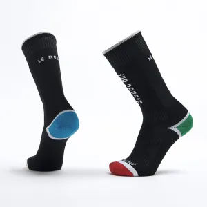 Le Bent Kids Core Light Snow Socks Black