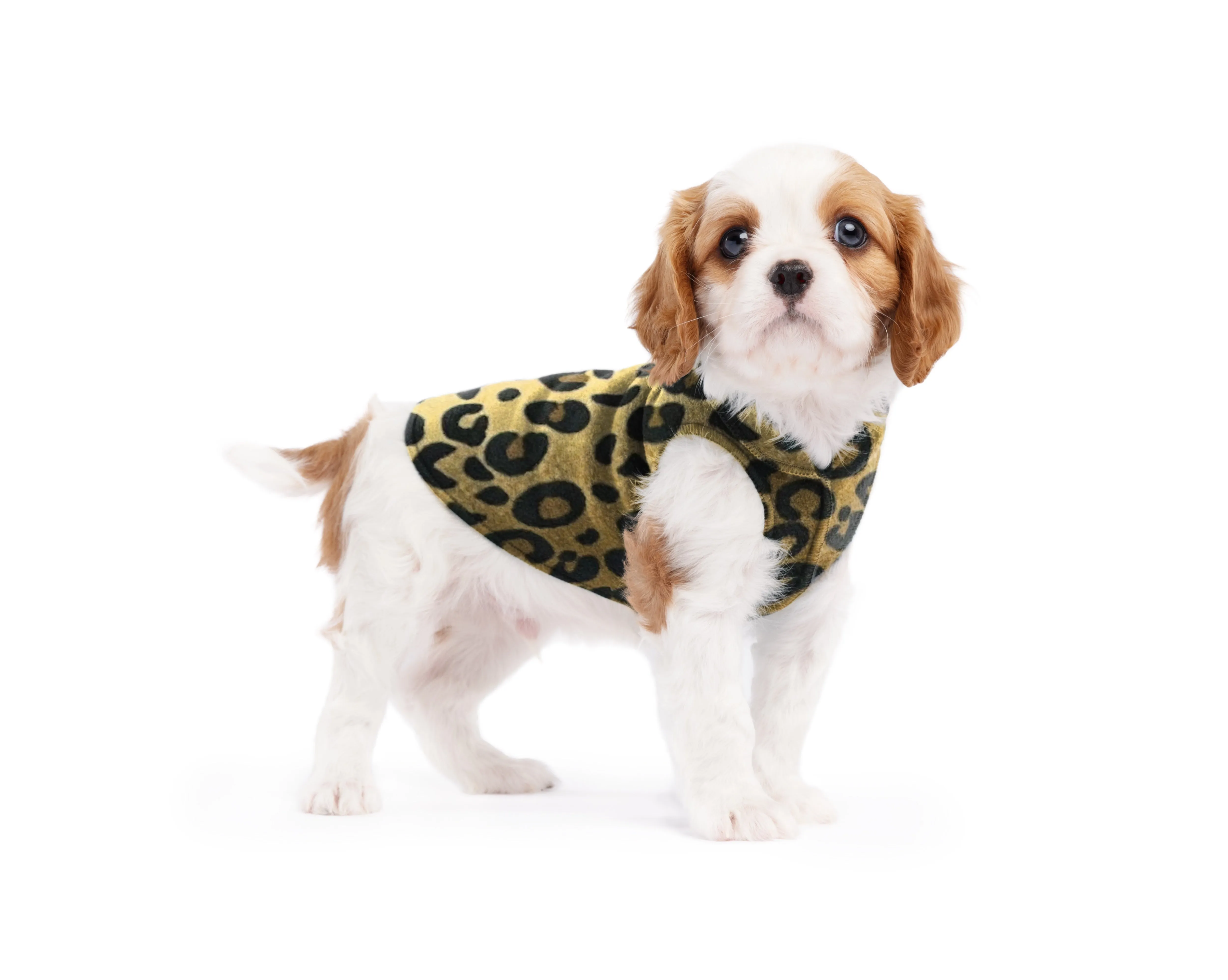 leopard stretch fleece