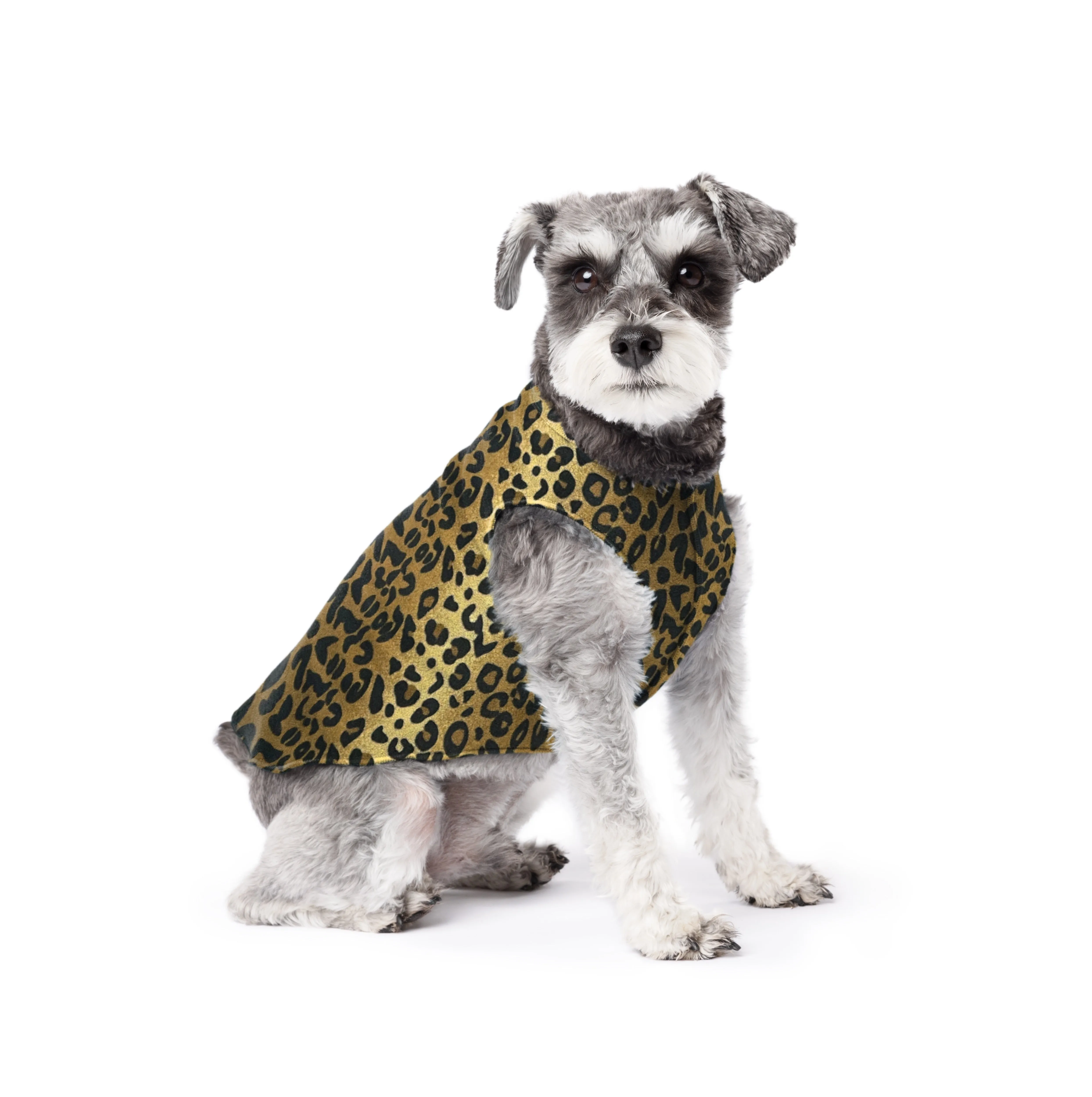 leopard stretch fleece