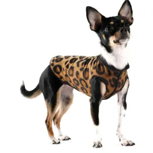 leopard stretch fleece