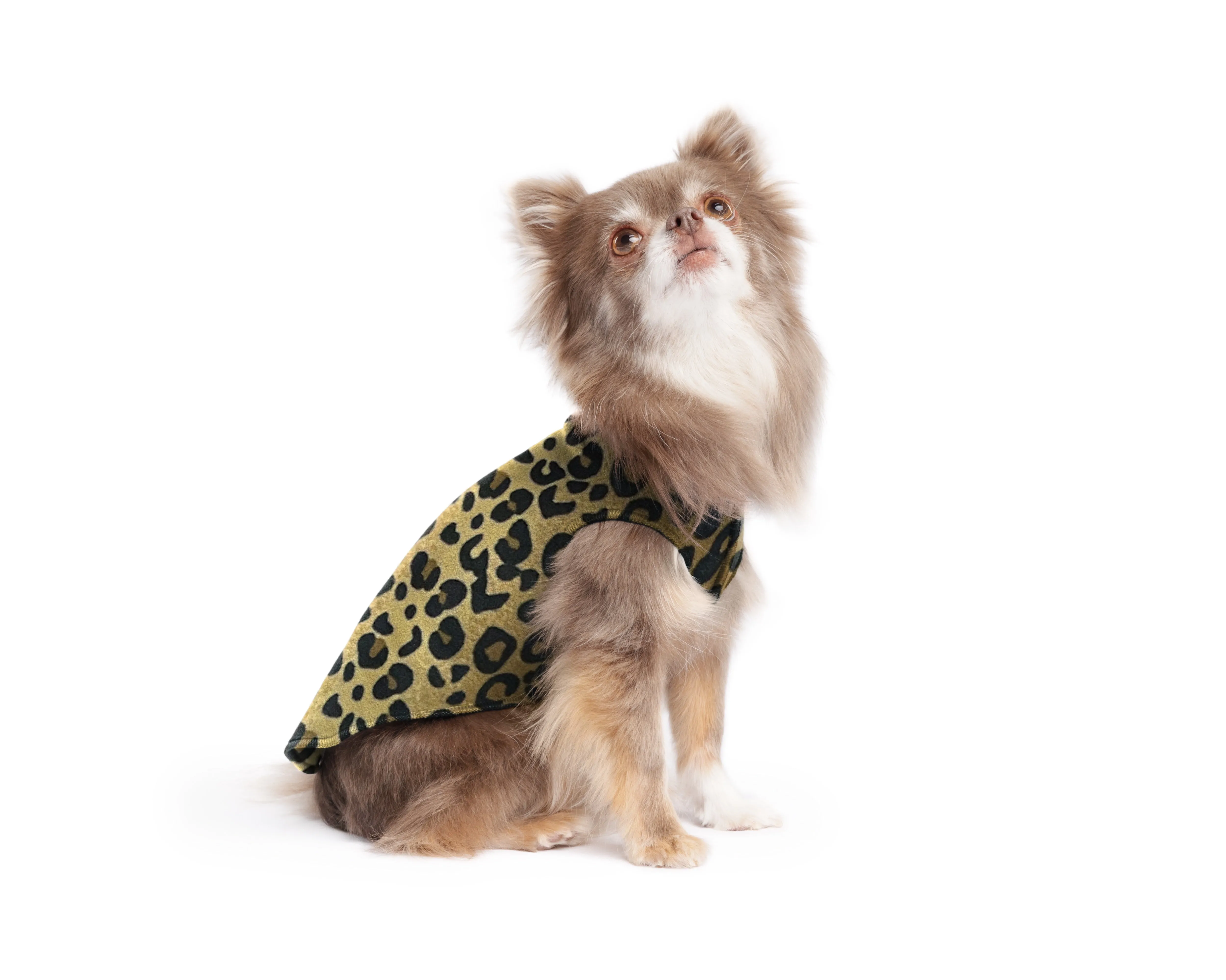 leopard stretch fleece