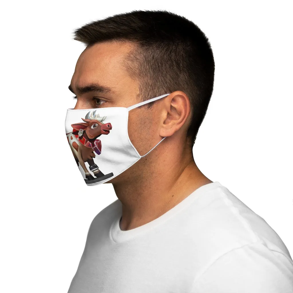 Light Brown Cow Snug-Fit Polyester Face Mask