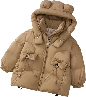 Lightweight Boys Winter Jacket Warm Thick Solid Cotton Long Sleeve Padded Jacket Coat Clothes