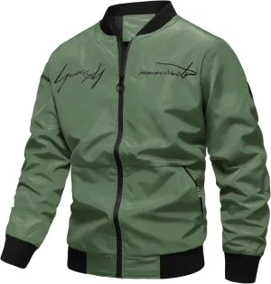 Lightweight Jacket Men Casual Bomber Flight Jackets Tactical Zipper Windbreakers Slim Fit Fall Spring Thin Cardigans