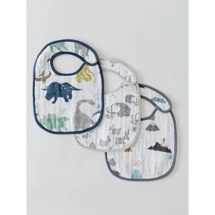 Little Unicorn Cotton Muslin Classic Bib 3-Pack Watercolor Rose