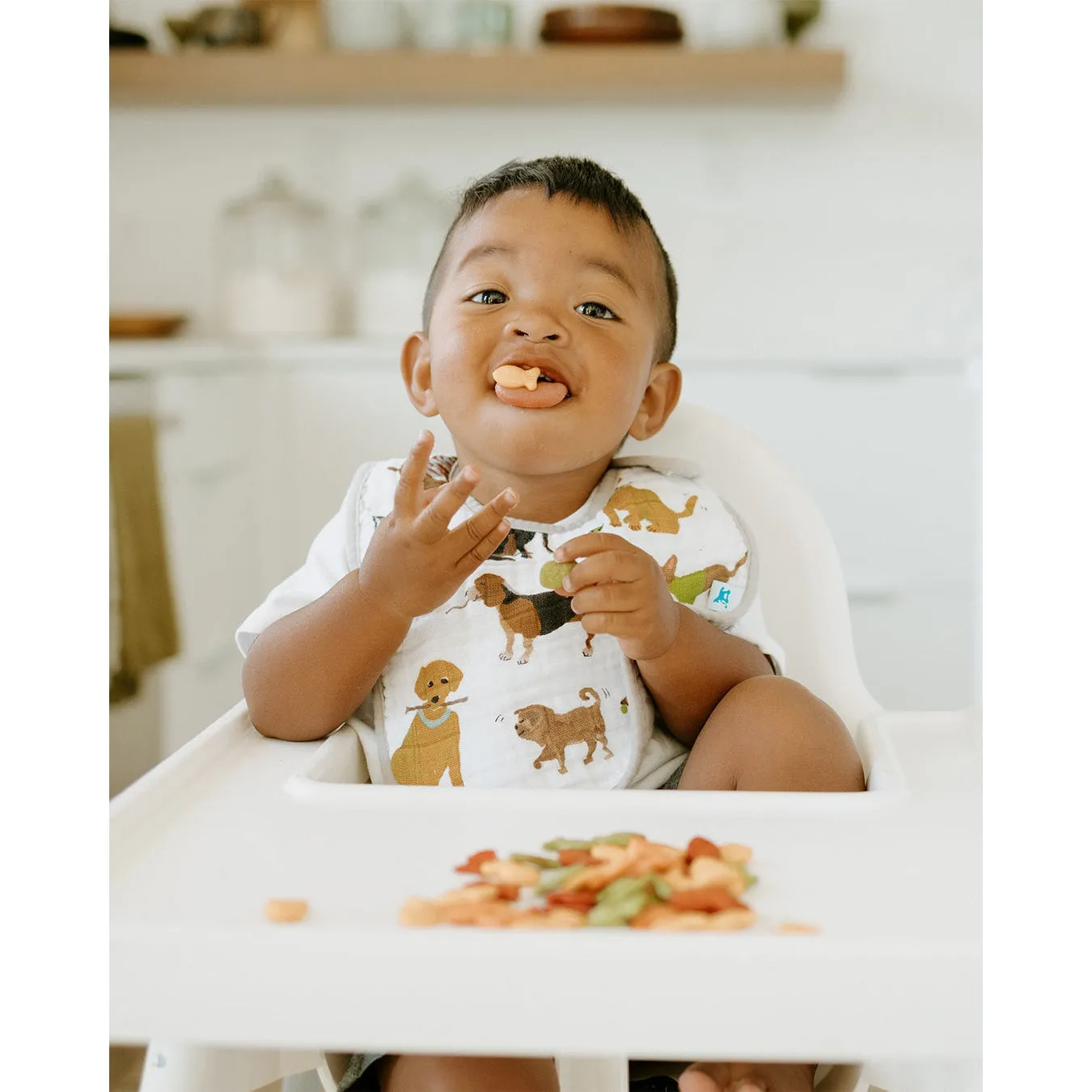 Little Unicorn Cotton Muslin Classic Bib 3-Pack Watercolor Rose