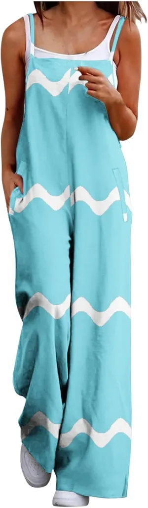 Loose Fit Trousers Pants for Juniors Summer Fall Flare Wide Leg Coveralls Trousers Pants Catsuit Women 2025