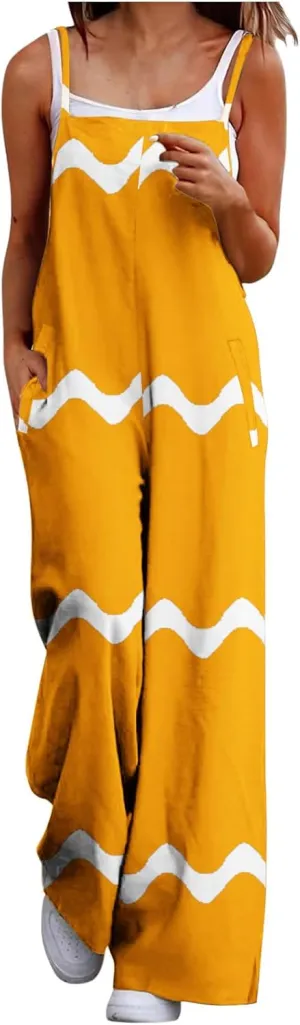 Loose Fit Trousers Pants for Juniors Summer Fall Flare Wide Leg Coveralls Trousers Pants Catsuit Women 2025