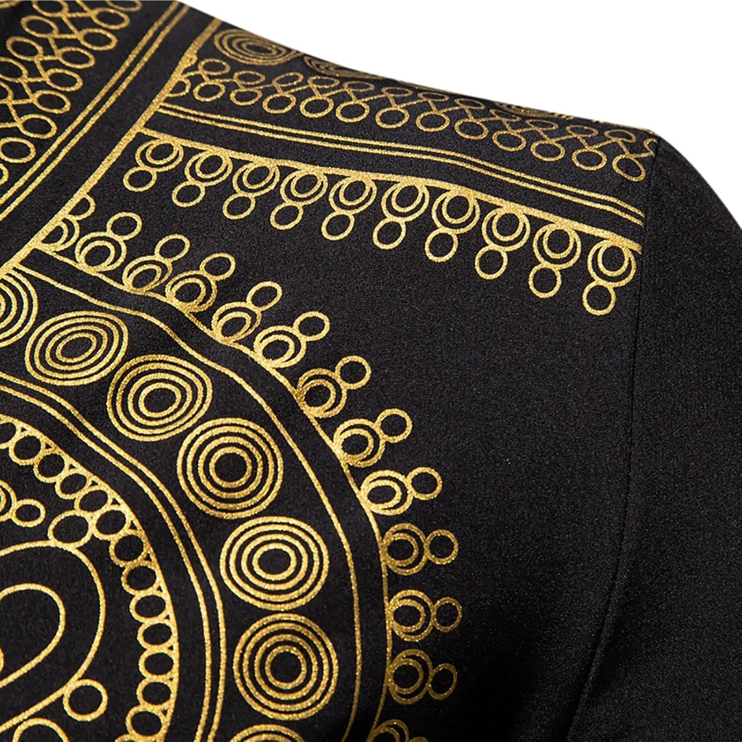 Men's Africa Suit Retro Long Sleeve Graphic Musilm Thobe and Pants Outfit Middle East Islamic Traditional 2 Piece Set