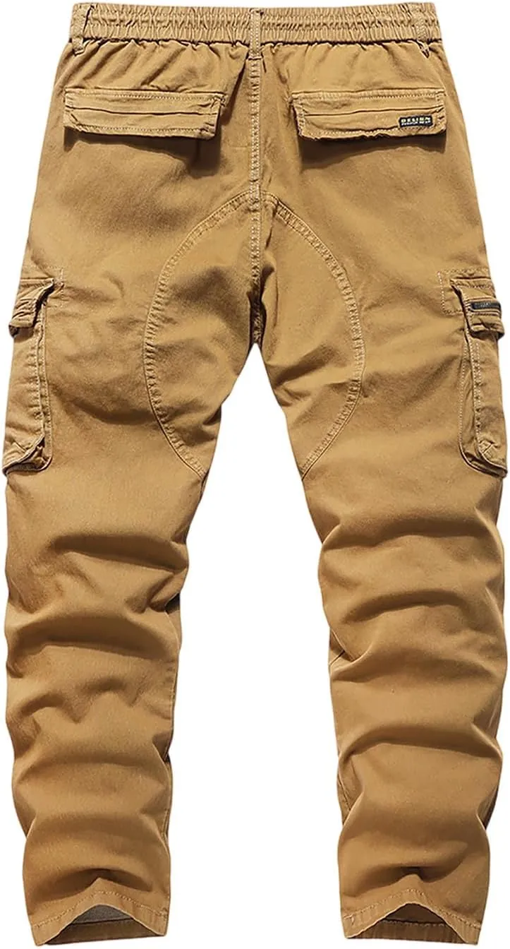 Men's Casual Cargo Pants Slim Fit Running Training Joggers