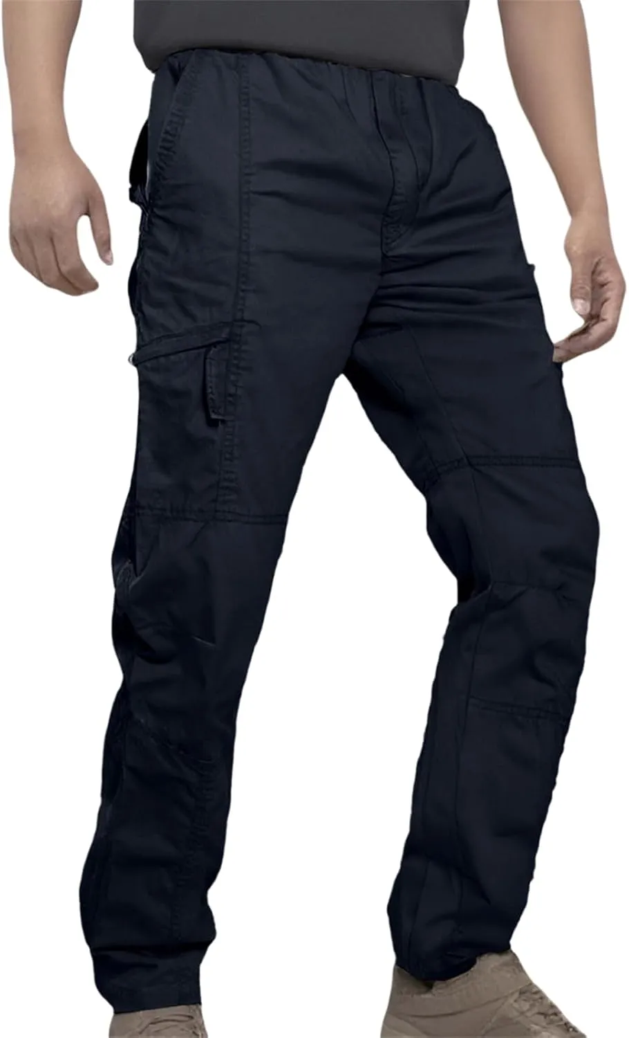 Men's Casual Cargo Pants Straight-Leg Slim Fit Pants