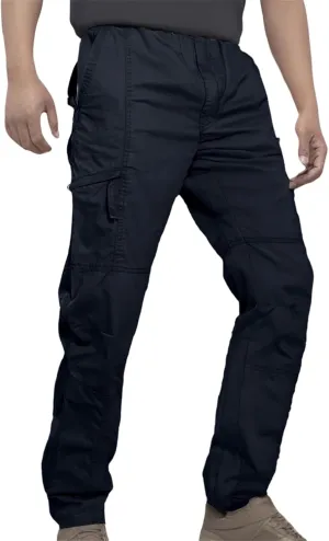 Men's Casual Cargo Pants Straight-Leg Slim Fit Pants