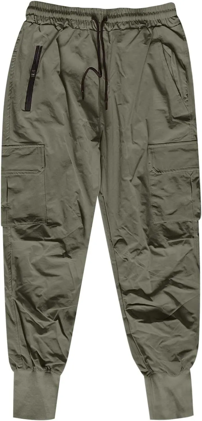Men's Casual Pants Fitness Elastic Running Training Leg Drawstring Sweatpants