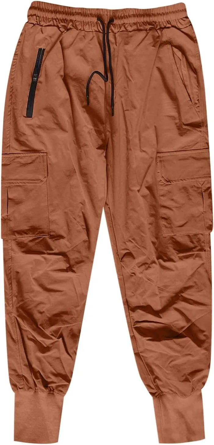 Men's Casual Pants Fitness Elastic Running Training Leg Drawstring Sweatpants