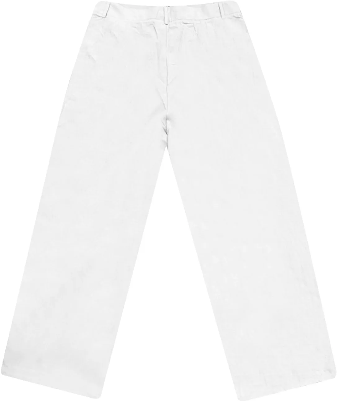 Men's Cotton and Linen Casual Breathable Solid Color Double Pleated Loose Straight Leg Beach Pants 2025