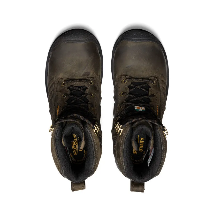 Men's CSA Philadelphia  8" Insulated Waterproof Boot (Carbon Toe)  |  Cascade Brown/Black