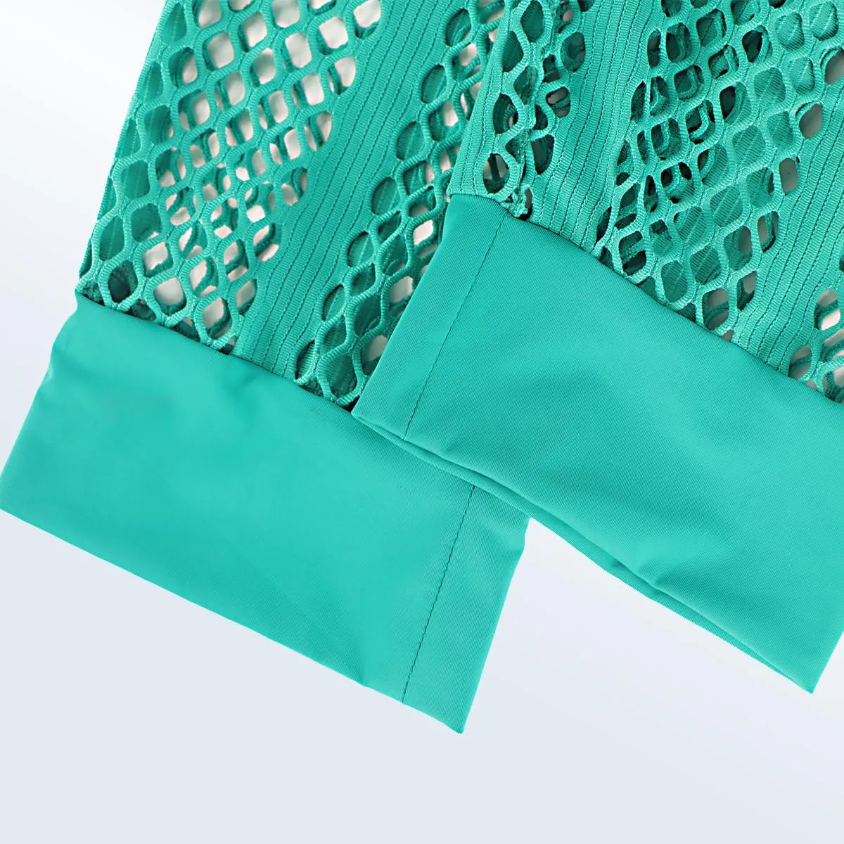 Men's Fishnet Pants Male See Through Bottoms Mesh Pants for Men