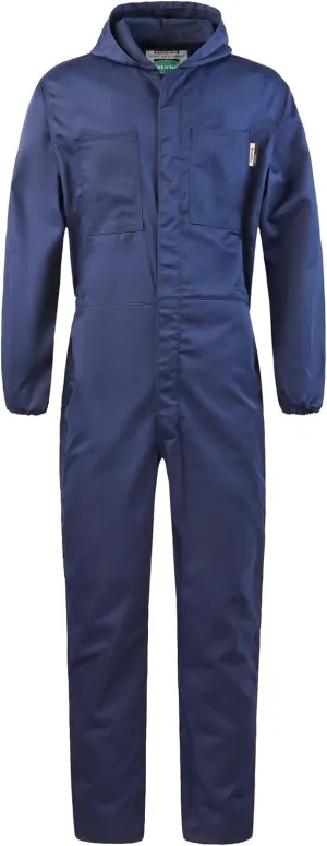 Men's Long Sleeve Zip-Front Coverall Lightweight Work Coveralls Mechanic Overall Jumpsuit with Hood