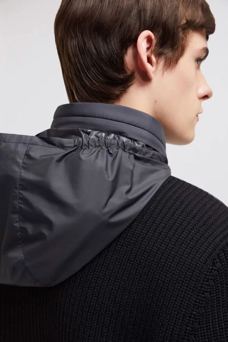 Men's Padded Wool Zip-Up Hoodie