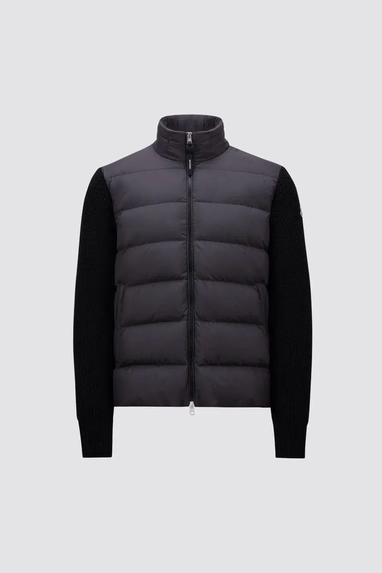 Men's Padded Wool Zip-Up Hoodie