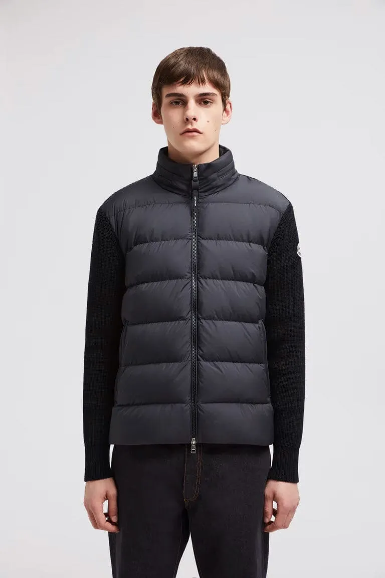 Men's Padded Wool Zip-Up Hoodie