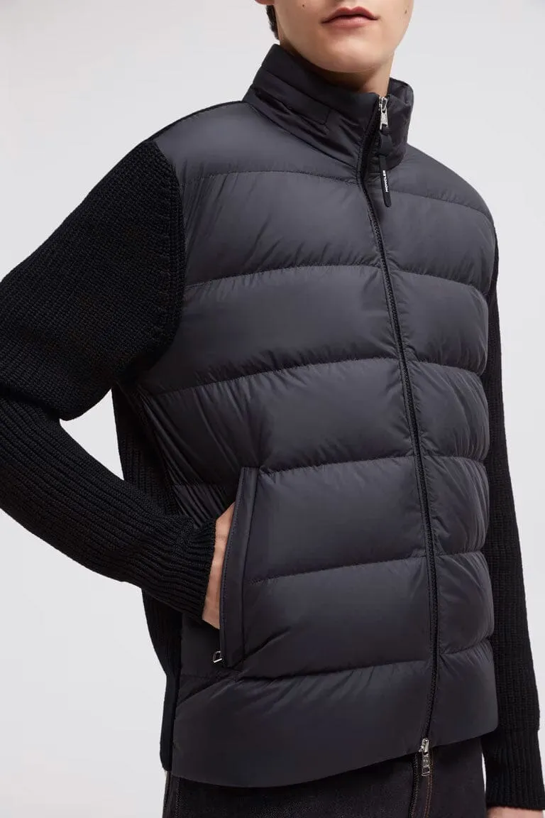 Men's Padded Wool Zip-Up Hoodie