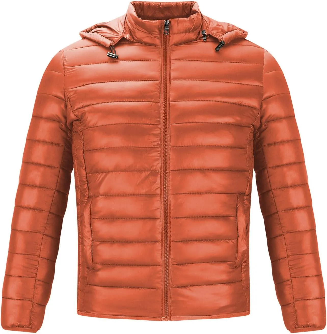 Men's Puffer Jacket Plus Size Lightweight Down Jacket Packable Quilted Jacket Zip up Padded Coat Warm Winter Jacket