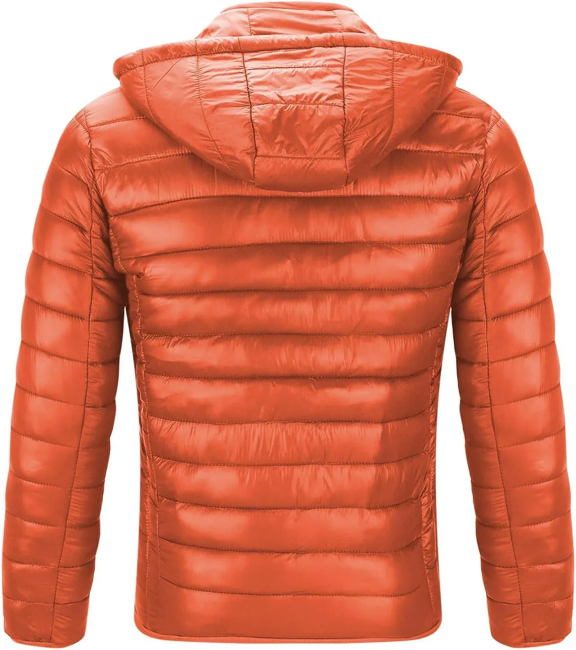 Men's Puffer Jacket Plus Size Lightweight Down Jacket Packable Quilted Jacket Zip up Padded Coat Warm Winter Jacket