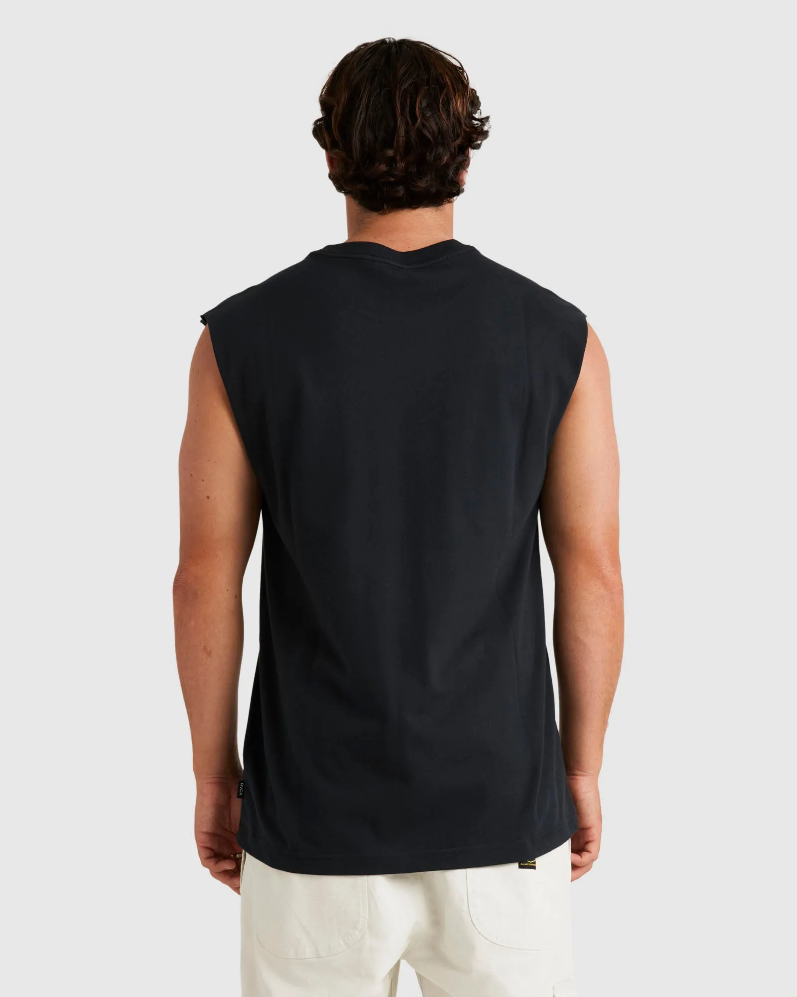 Mens RVCA Basic Muscle Shirts