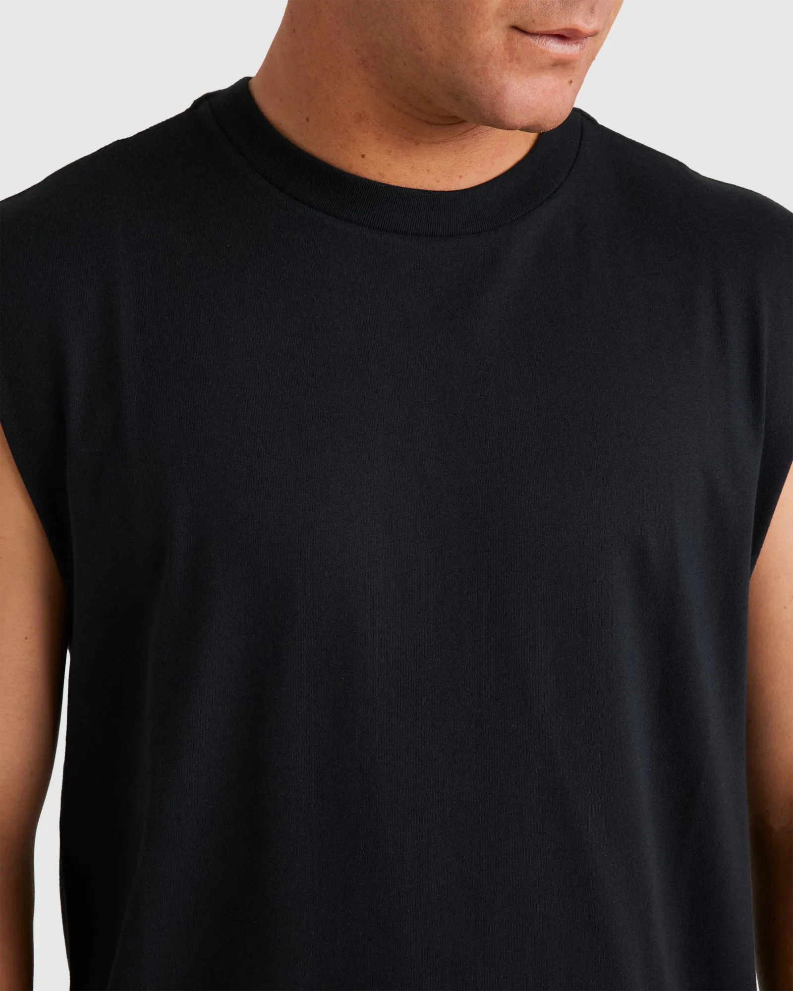 Mens RVCA Basic Muscle Shirts