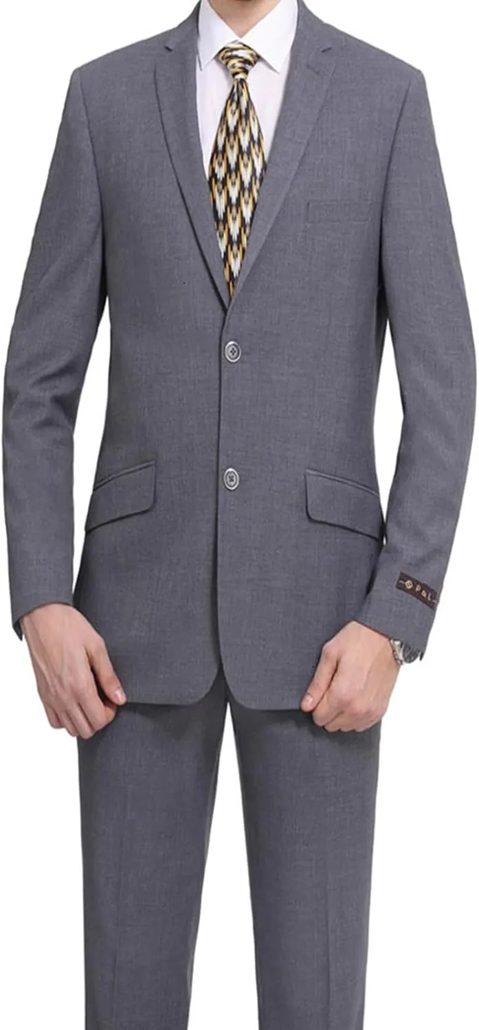 Men's Suit Separates Classic Fit Two Button Business Jacket Blazer and Pants Set