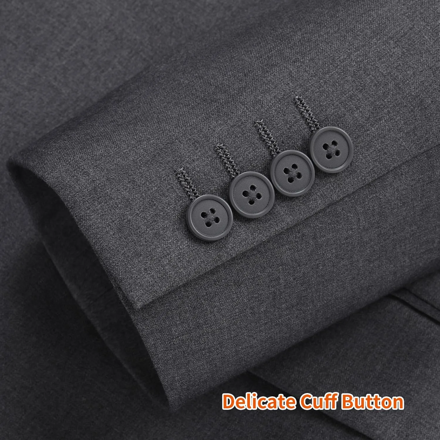 Men's Suit Separates Classic Fit Two Button Business Jacket Blazer and Pants Set