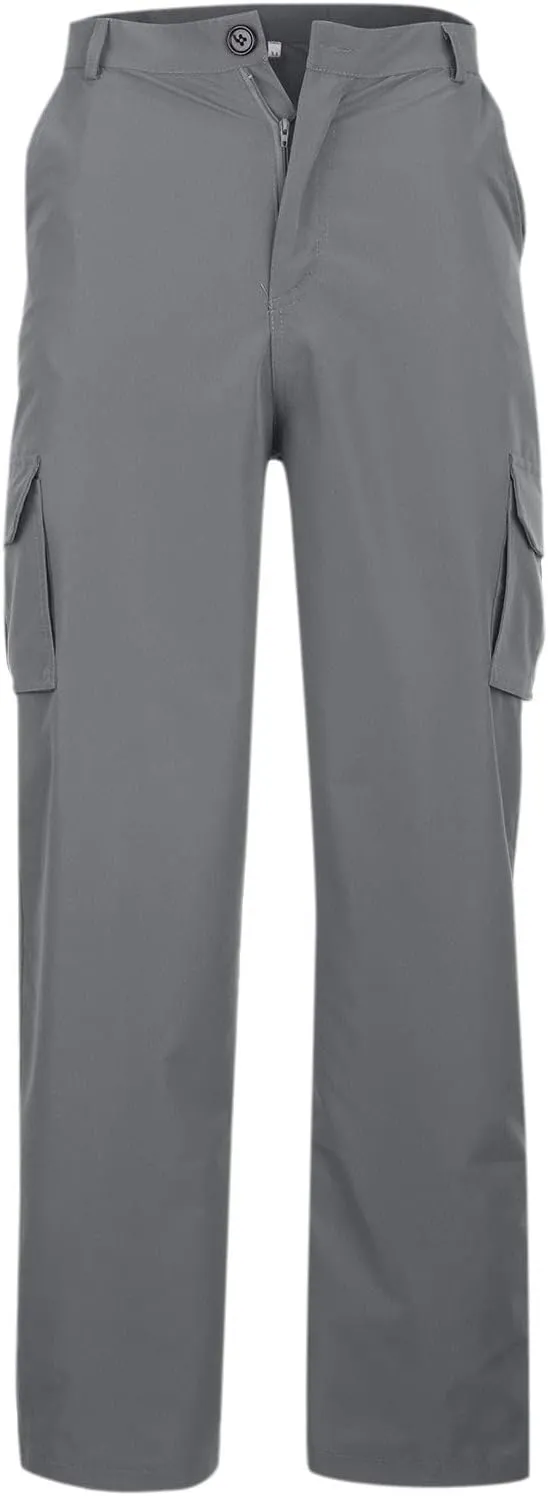 Men's Summer Multi-Pocket Cargo Pants Loose Straight Leg Pants