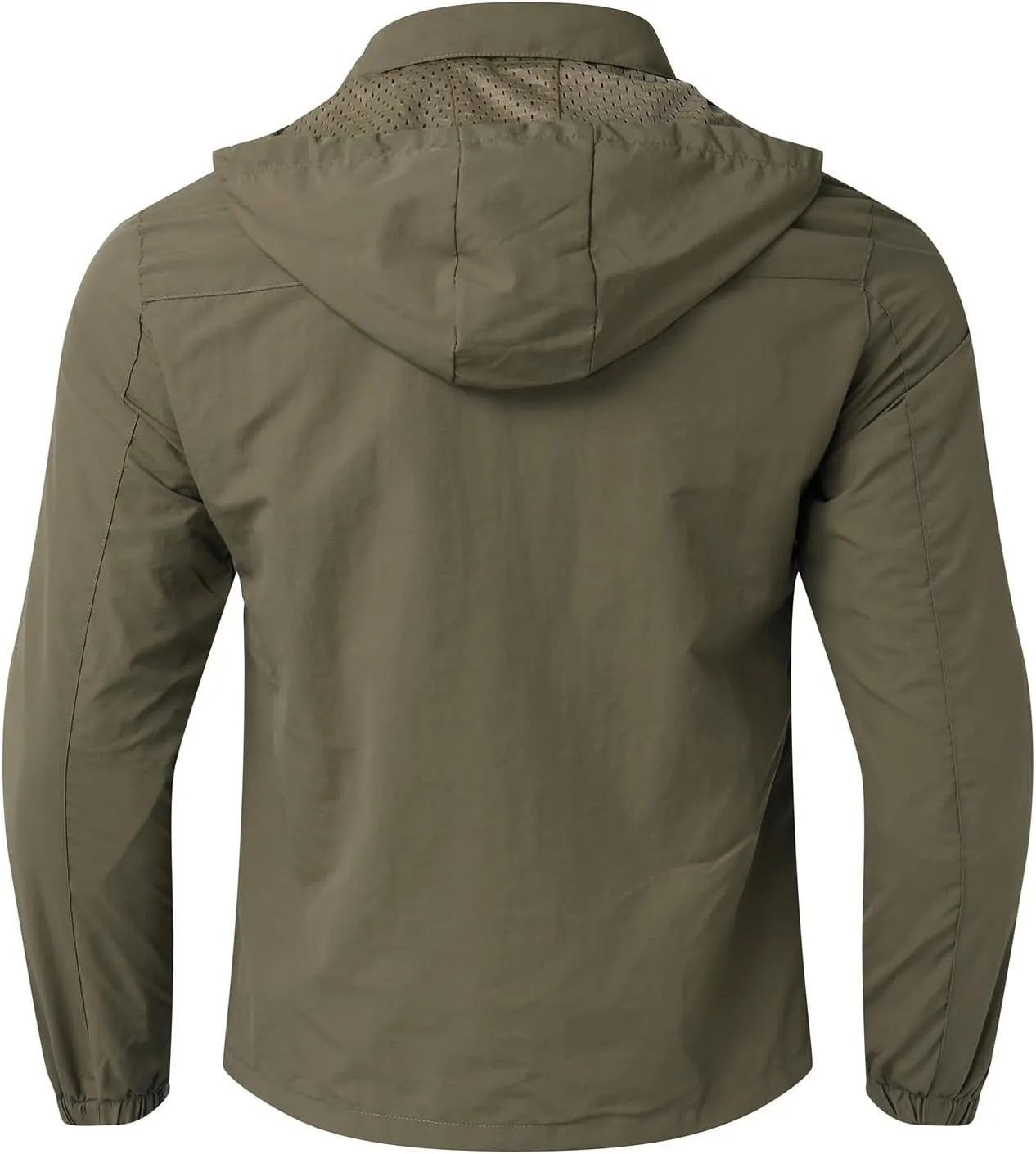 Men'S Waterproof Jacket Detachable Hood Zip Winter Jackets Windproof Casual Jackets Sportswear For Outdoor Hiking