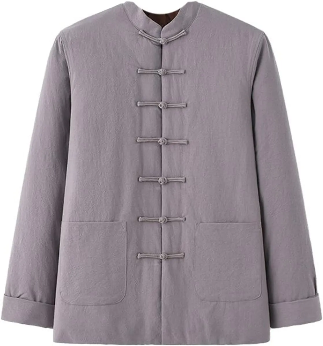 Men's Winter Tang Suit Jacket - Chinese Style with Button-Up Coat - Loose Cotton Padded Top