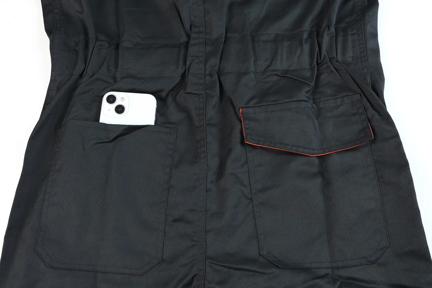 Mens Work Coveralls Long Sleeve Workwear Overalls Utility Zip-Front Coverall with Multi Pockets