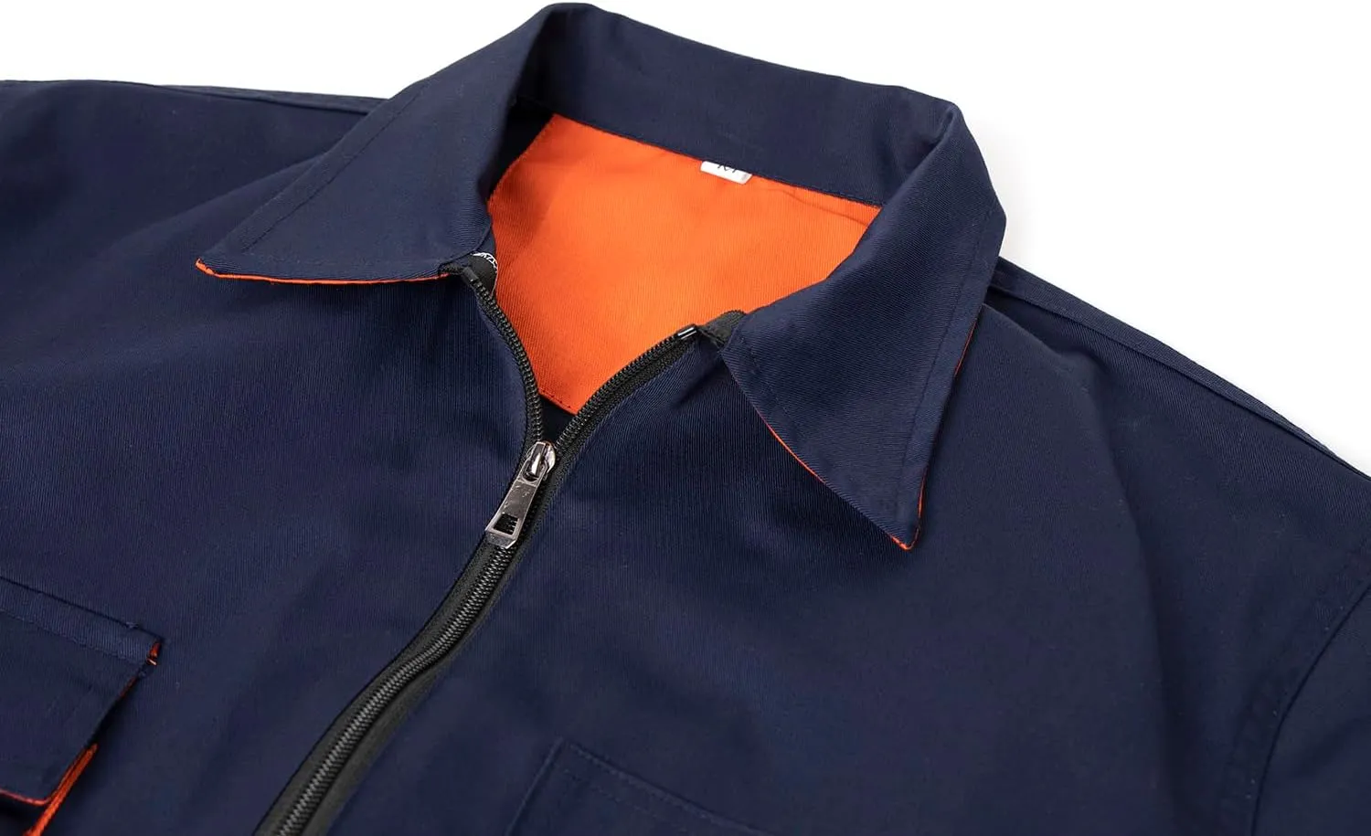 Mens Work Coveralls Long Sleeve Workwear Overalls Utility Zip-Front Coverall with Multi Pockets