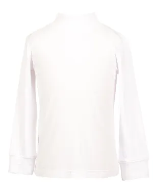 Molly Mock Collar Shirt-White