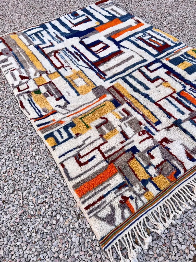 MRIRT BENI OURAIN RUG "EAMES" 8’ 7” x 6’