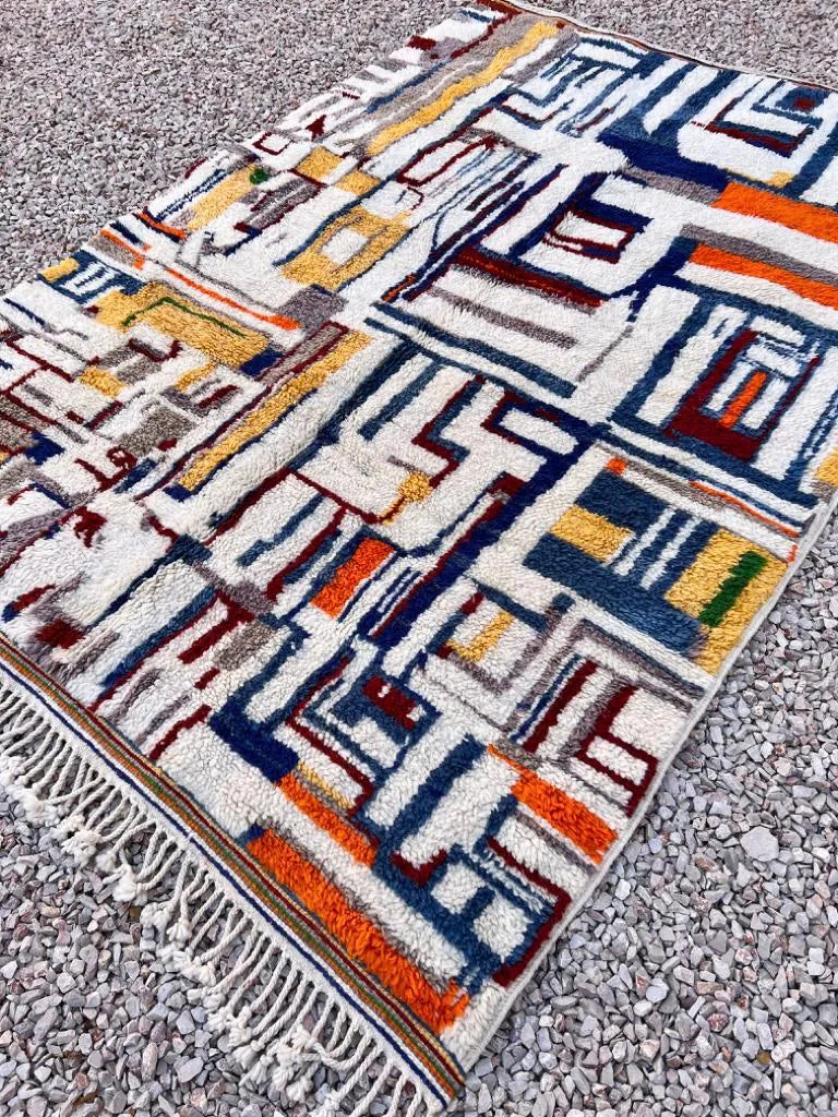 MRIRT BENI OURAIN RUG "EAMES" 8’ 7” x 6’