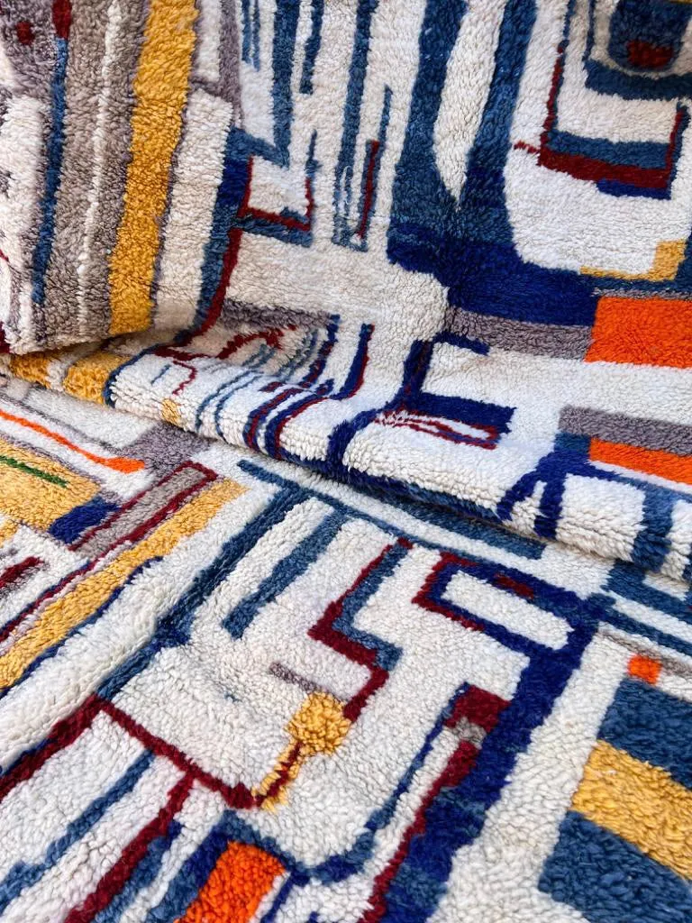 MRIRT BENI OURAIN RUG "EAMES" 8’ 7” x 6’