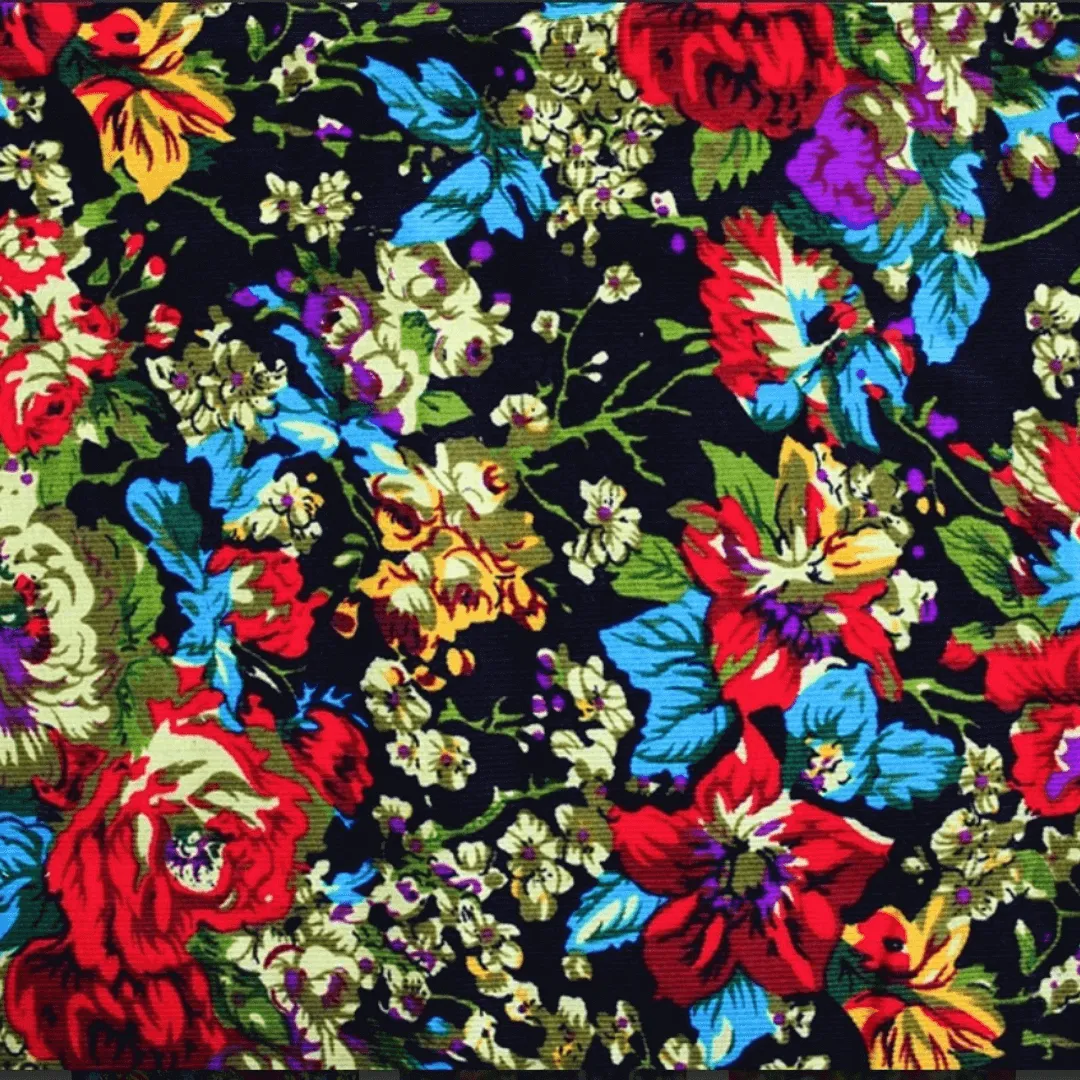Needlecord Jacket - Roses