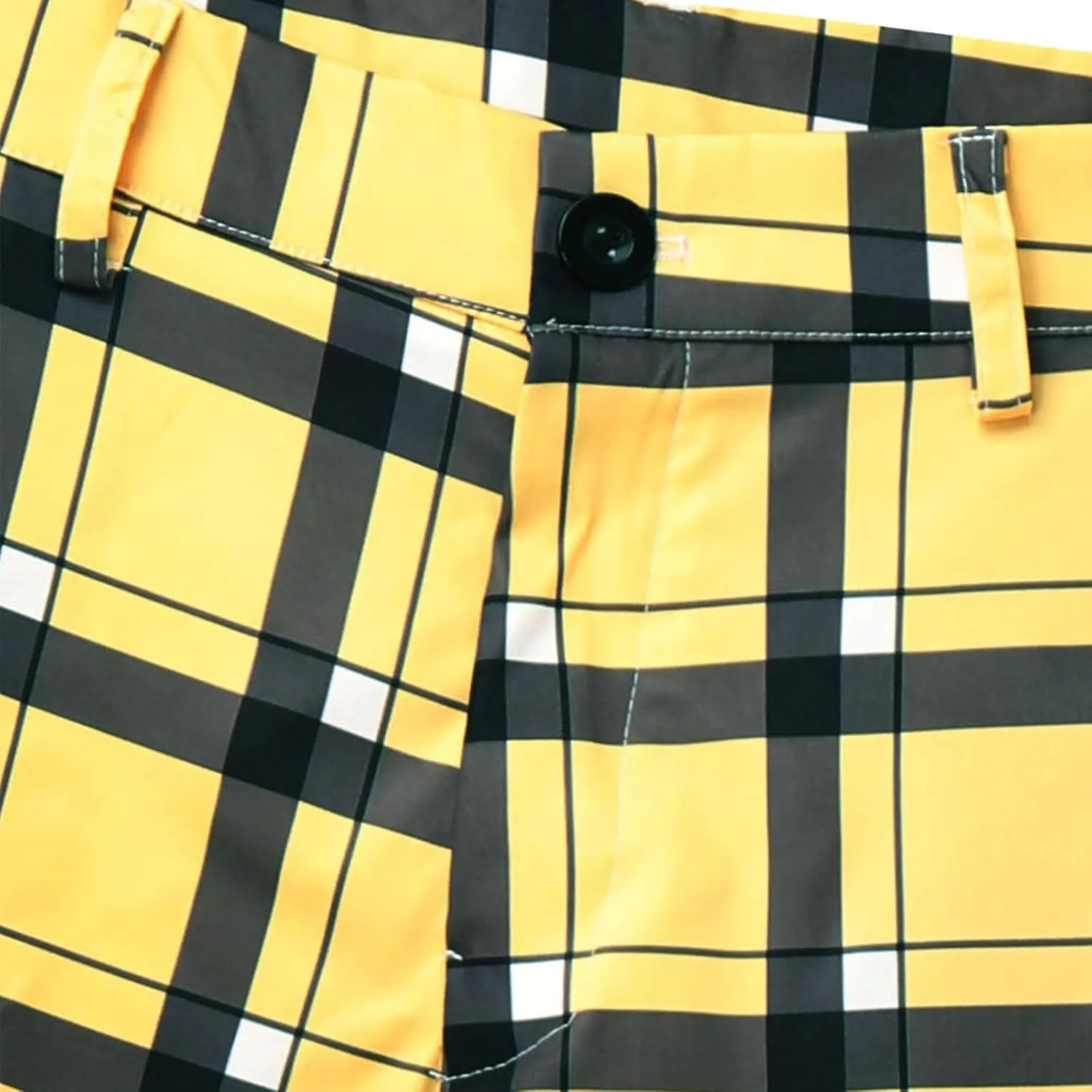 Plaid Print Mens Dress Pants Slim Fit Dress Pants Stretch Skinny Golf Pants Casual Fashion Chino Casual Pants