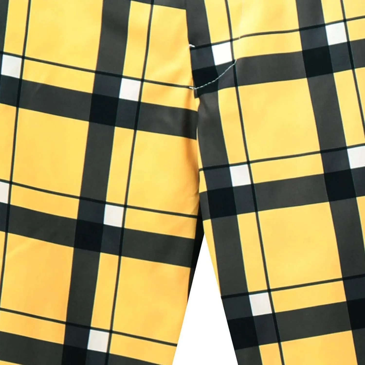 Plaid Print Mens Dress Pants Slim Fit Dress Pants Stretch Skinny Golf Pants Casual Fashion Chino Casual Pants