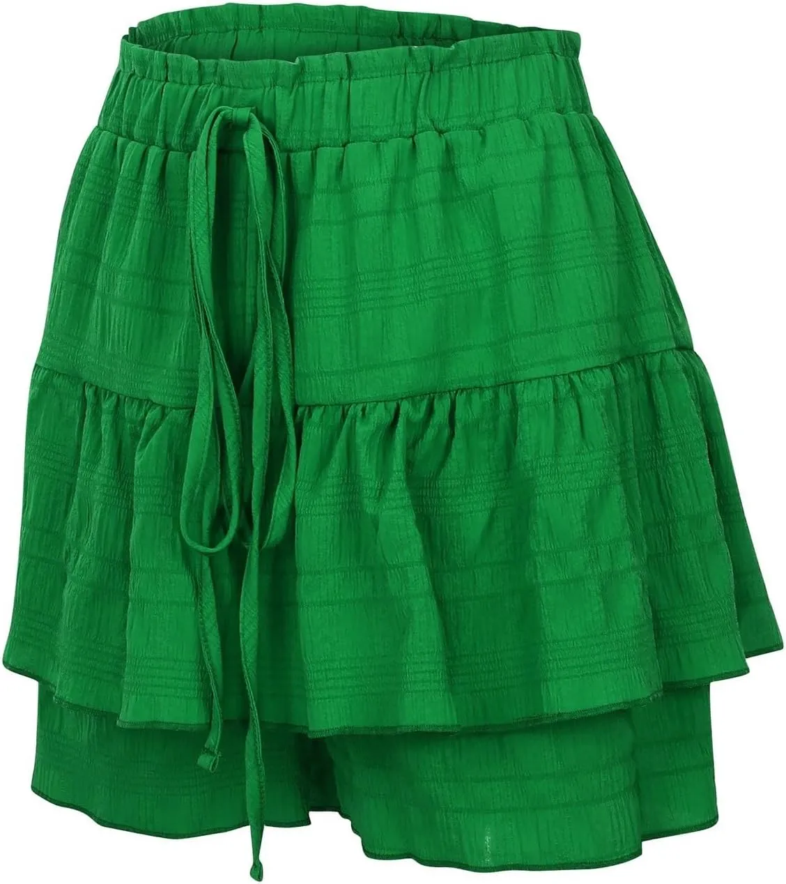 Pleated Tennis Skirt for Women High Waisted with Shorts Underneath Drawstring Athletic Golf Ruffle Skorts Skirts
