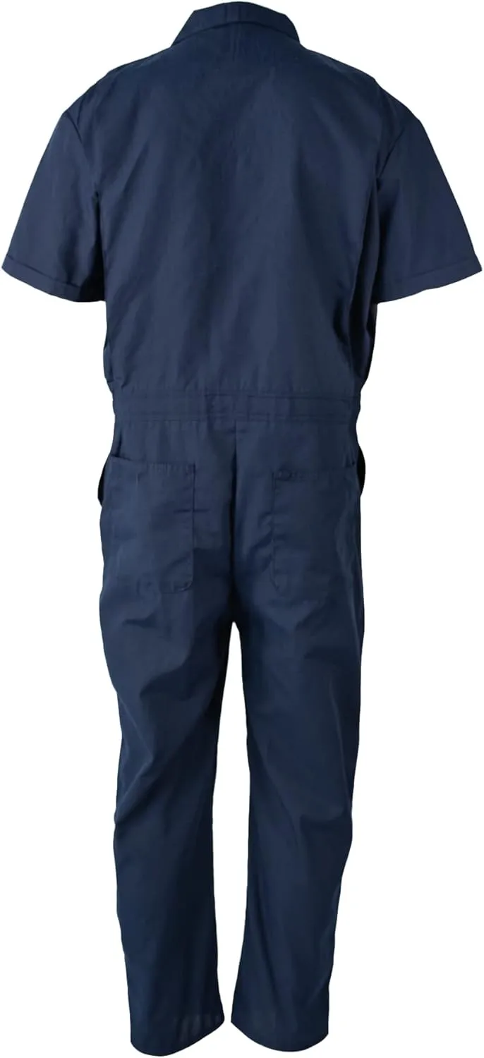 Poplin Short Sleeve Unlined Coveralls Regular Fit