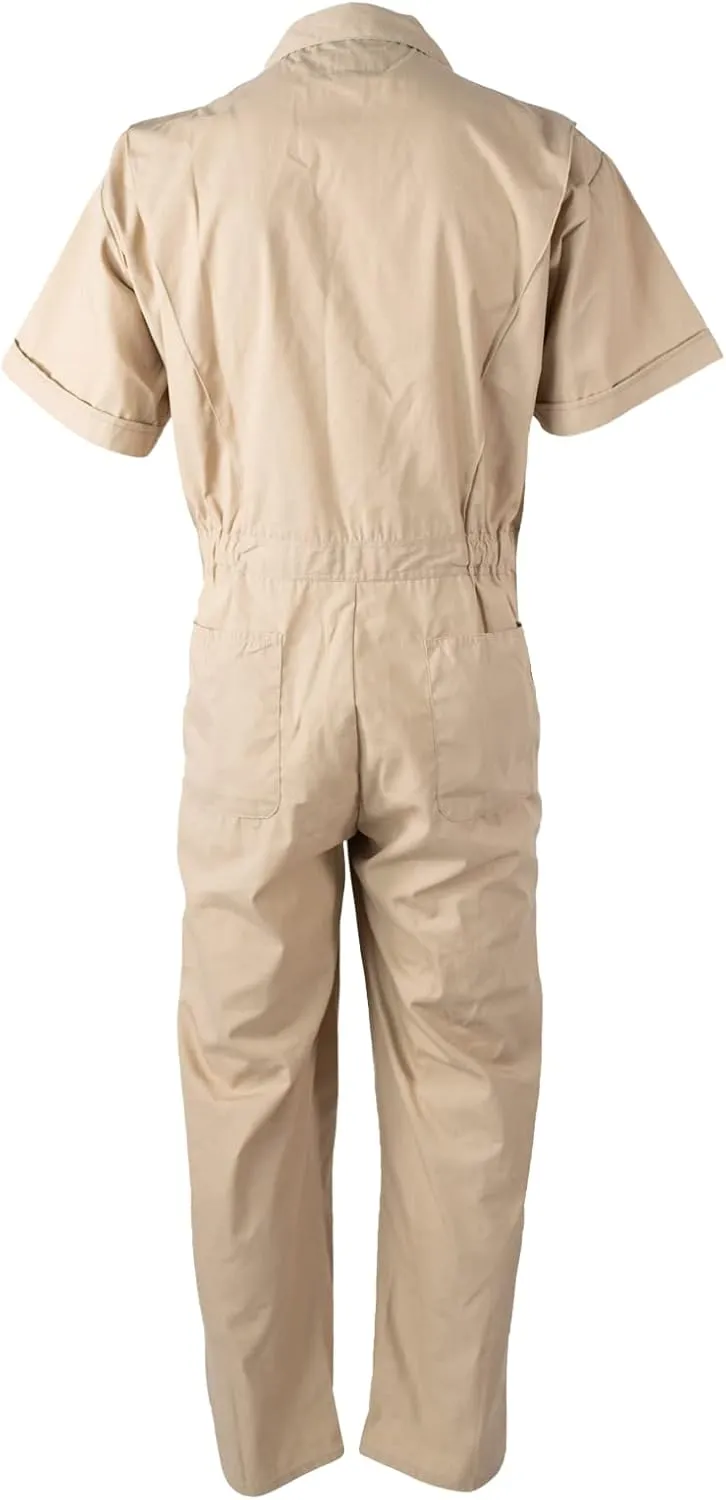Poplin Short Sleeve Unlined Coveralls Regular Fit