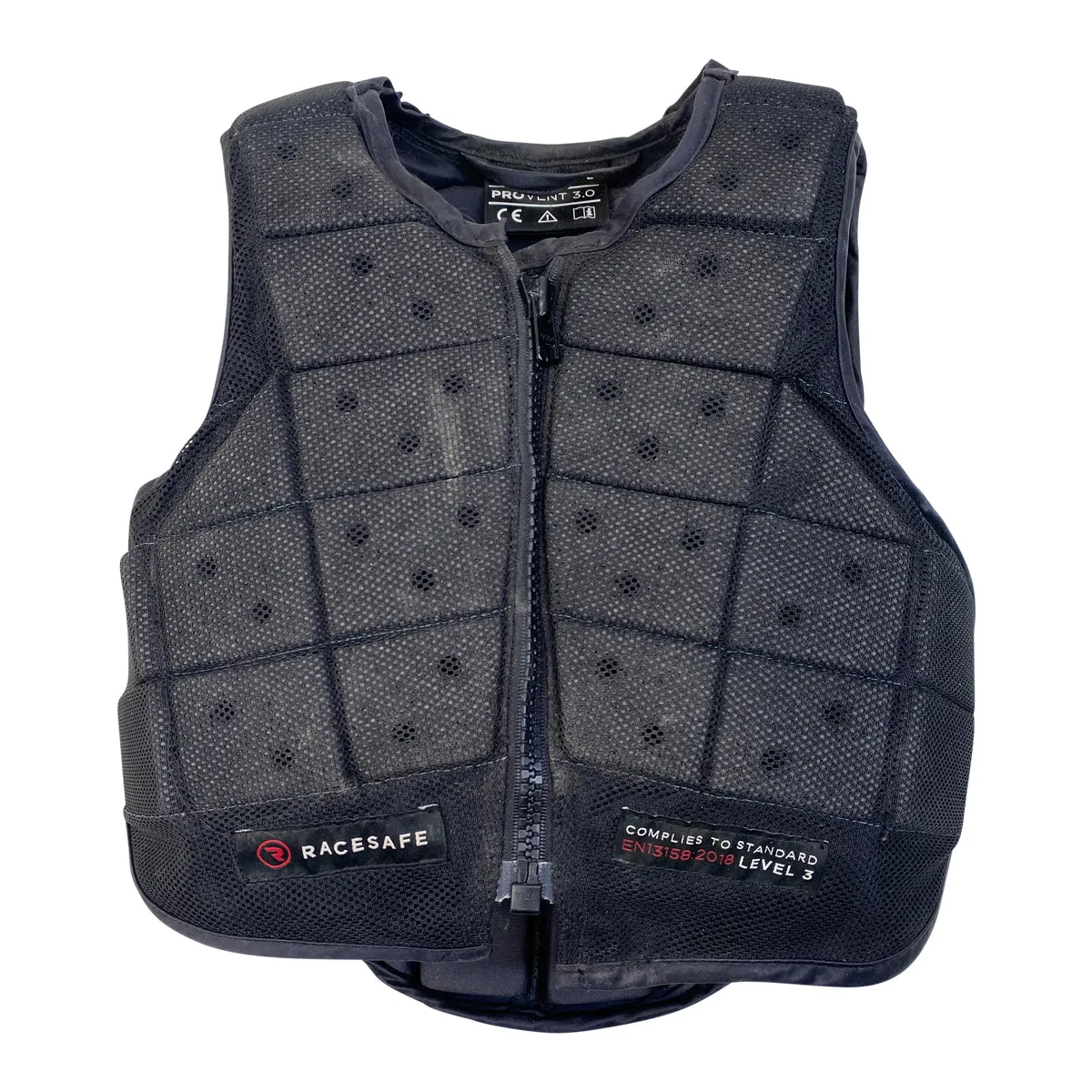 RaceSafe ProVent 3.0 Safety Vest in Black - Children's XS